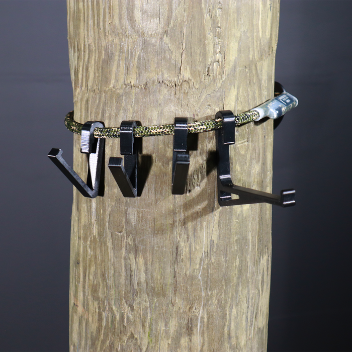 3D Printed Rope Gear Hangers on pole