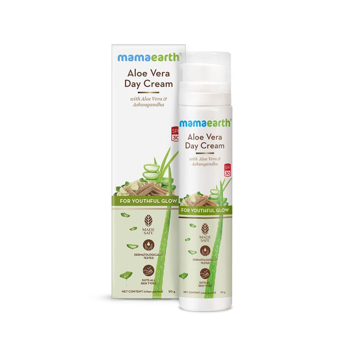 Mamaearth Aloe Vera Day Cream for a Youthful Glow