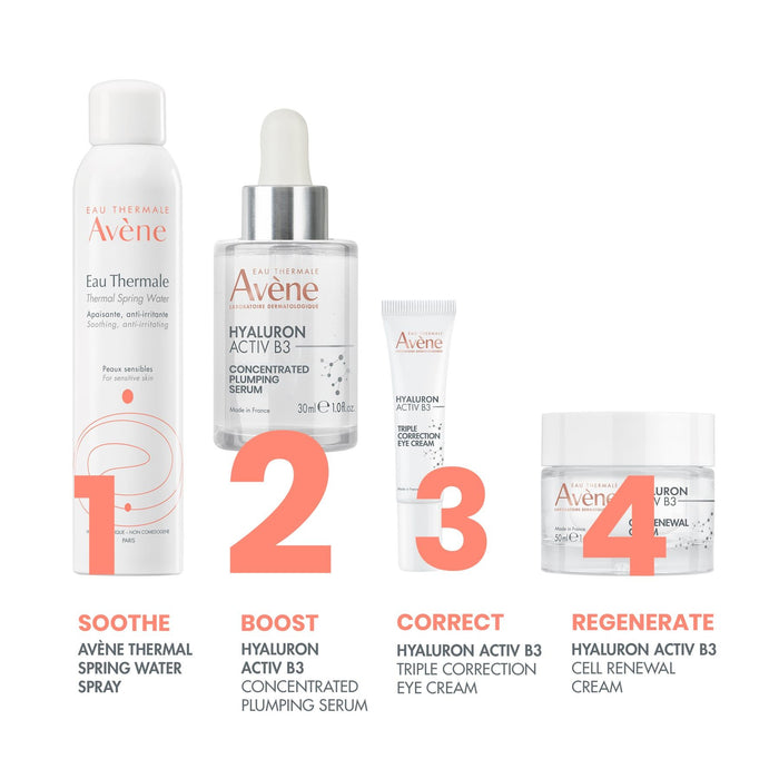 Avene Hyaluron Activ B3 Concentrated Plumping Face Serum with Niacinamide & Hyaluronic Acid, 30ml - Makkah Pharmacy