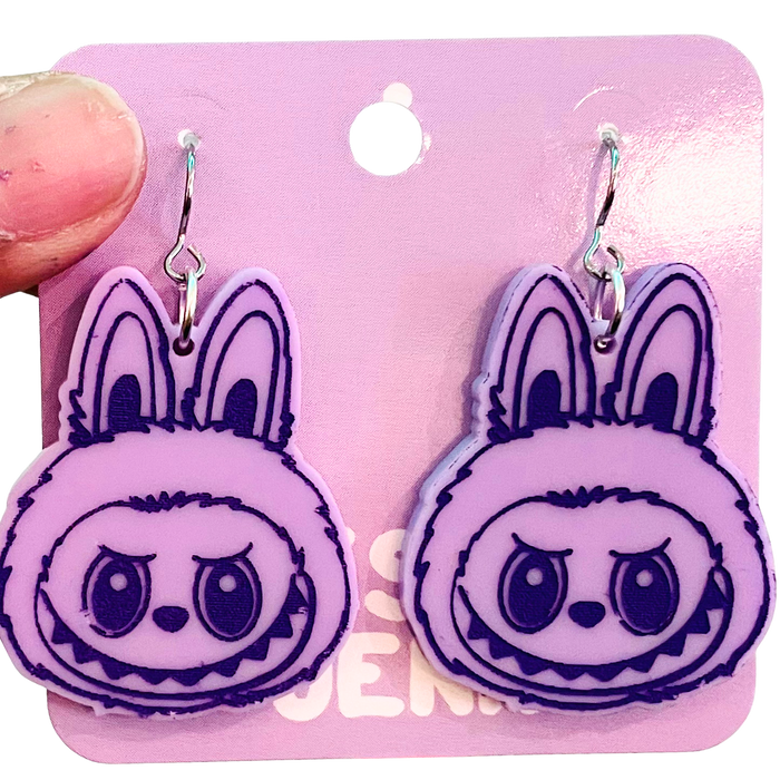 Awesome by Jenna - Acrylic Labubu Earrings