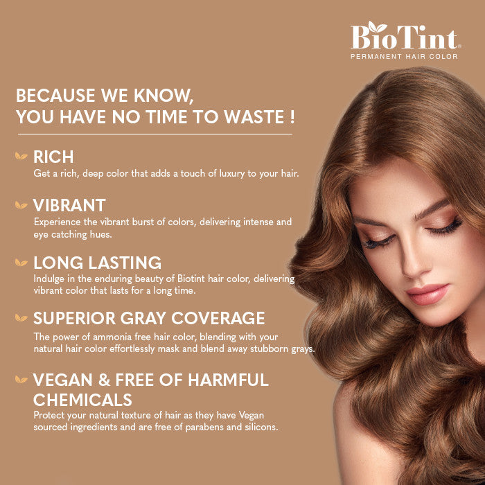 BioTint Permanent Hair Color - 4.0 Medium Brown BioTint