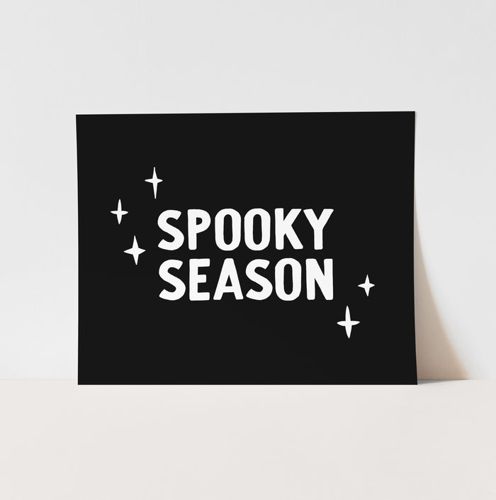 {Black} Spooky Season Art Print