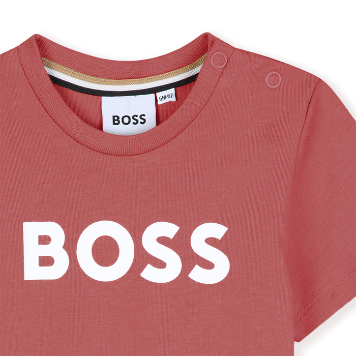 Boss Toddler Raspberry Short Sleeved T Shirt