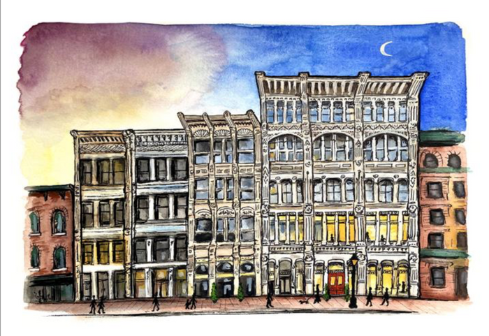 Bri Bowers - Downtown 8.5" x 11" Print