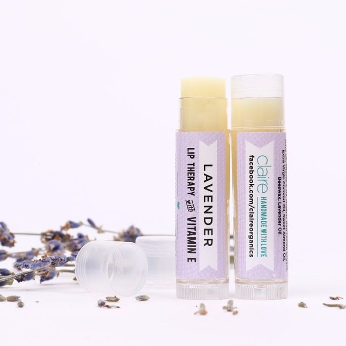 Claire Organics Lavender Lip Care with Vitamin E - Thehivebulkfoods