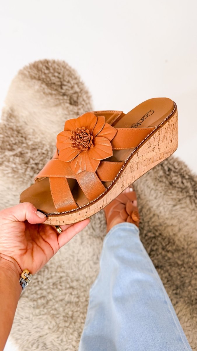Corky's Cognac Heartbreaker Sandals - Macoma Boutique304 Sandals