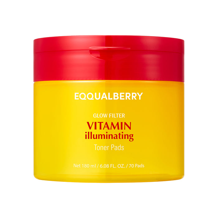 EQQUALBERRY Vitamin Illuminating Toner Pads 180ml / 70 Pads