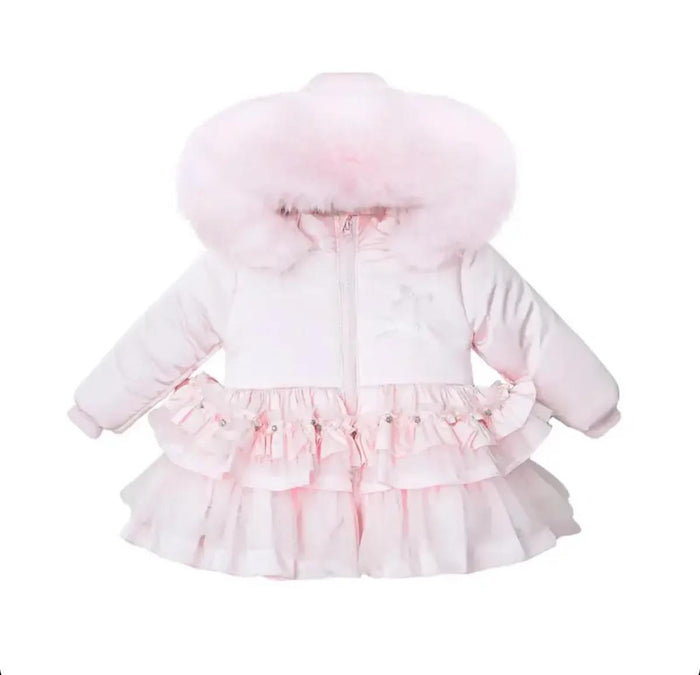 Girls Luxury Pink Puffer Coat