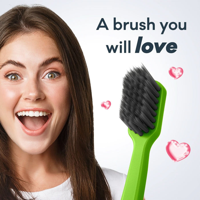 Grin 100% Recycled Toothbrush Medium Lime