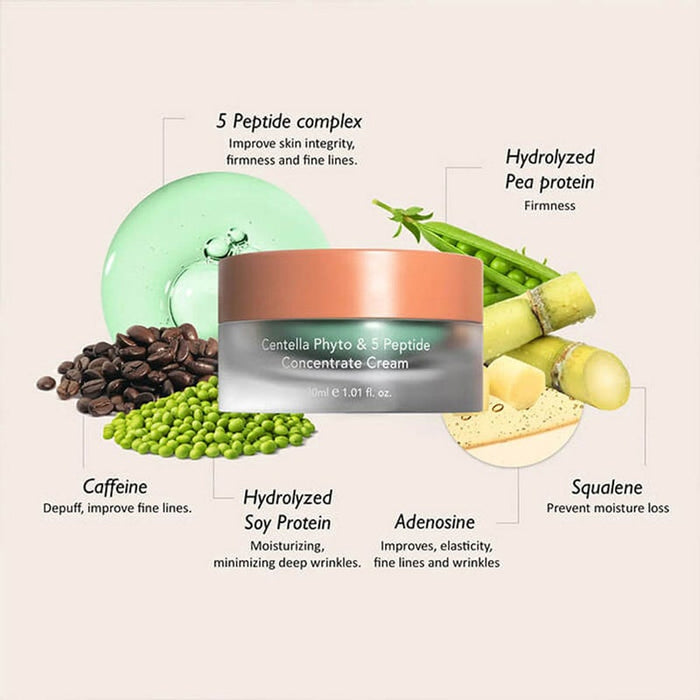 Haruharu Wonder Centella Phyto & 5 Peptide Concentrate Cream 30ml Haruharu Wonder