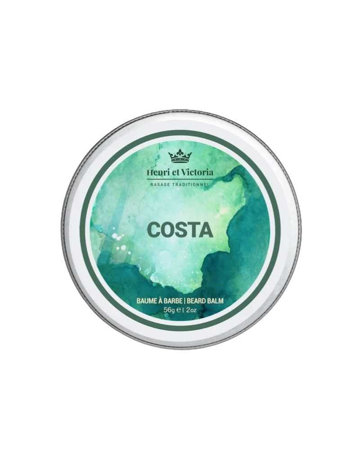 Henri Et Victoria Costa Beard Balm tin label