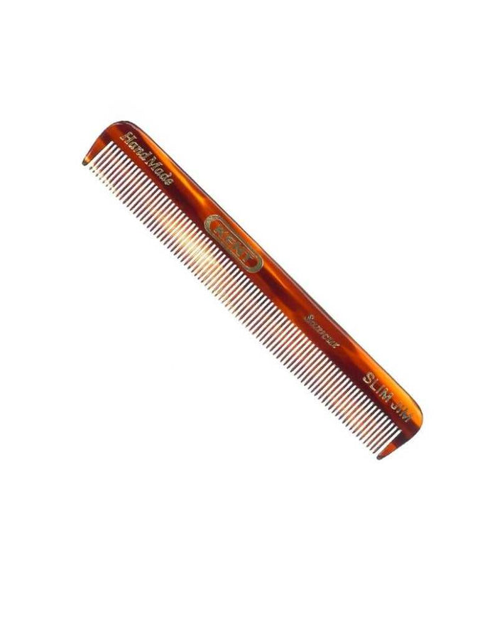 Kent handmade 119mm men's pocket comb for fine hair, slim Jim