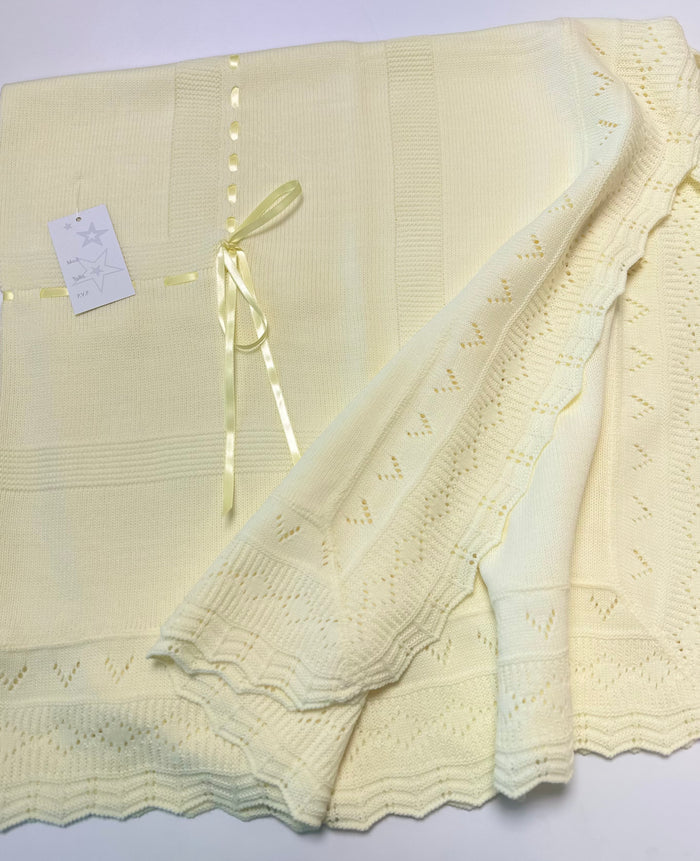 Luxury Baby Shawl Lemon 2027