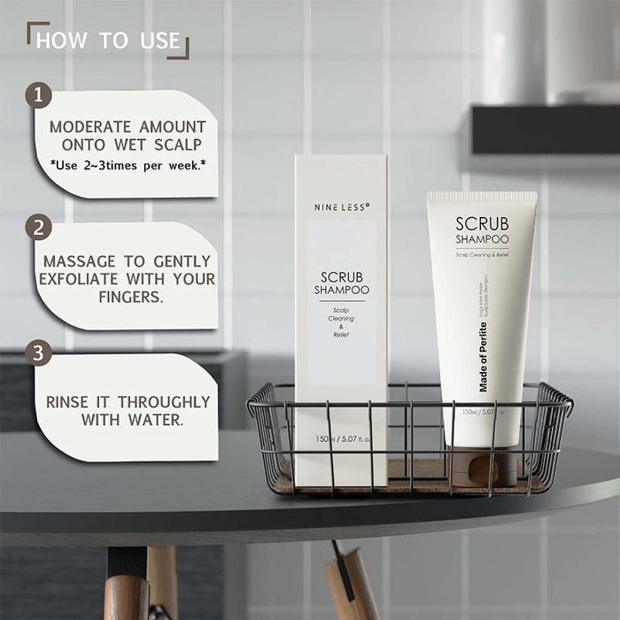 Magic Nine Perlite Scalp Scrub Shampoo - Korean-Skincare