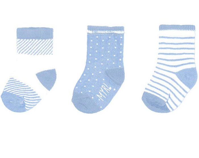 Mayoral 9362 3 pack of Socks Sky Blue
