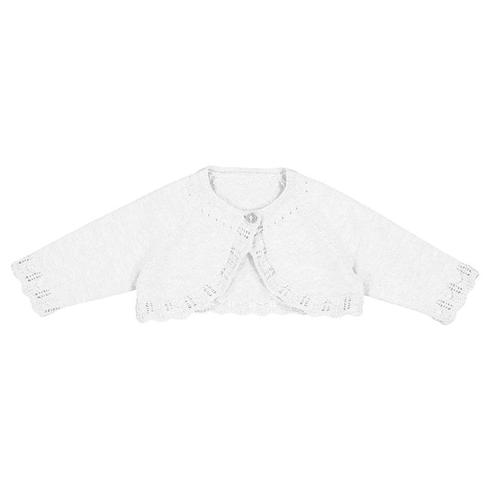 Mayoral White Bolero cardigan