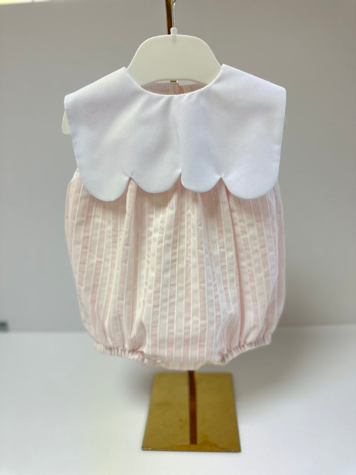Mia Bella Pink Striped Romper