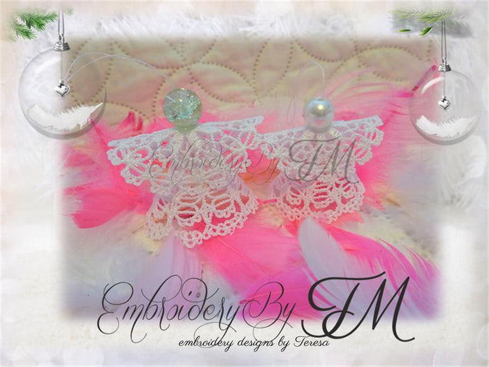 Mini Angel lace / 4x4 hoop / two sizes