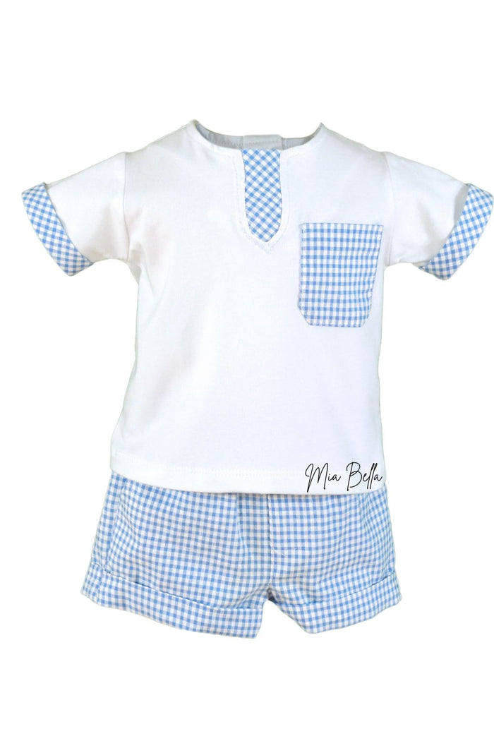 Miranda Baby Boys Blue Short Set