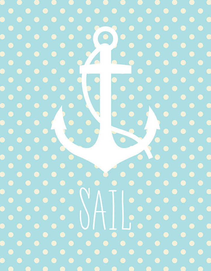 Nautical Anchor - Art Print - Zapista