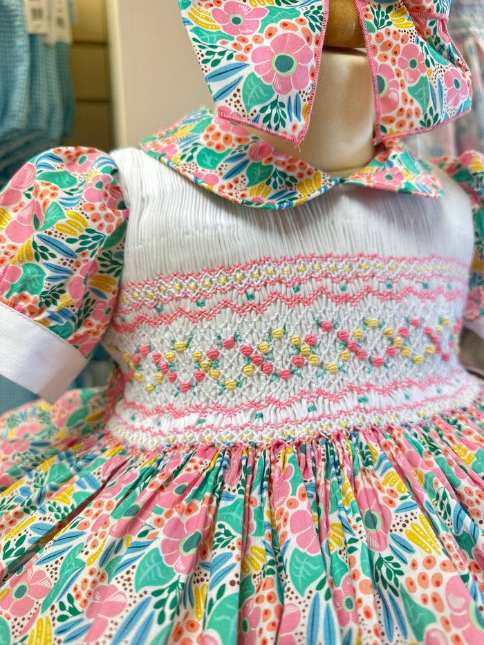 Naxos FLORRIE luxury Hand Smocked Dress