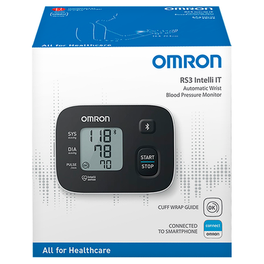 Omron RS3 Intelli IT Wrist Blood Pressure Monitor (HEM-6161T-E) Blood Pressure Monitor