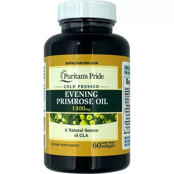 Puritan's Pride Evening Primrose Oil 1300mg Softgels 60's Puritan's Pride