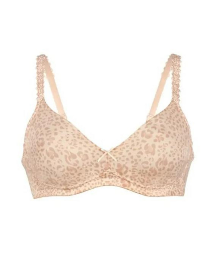 Rosa Faia 5263 Smart Rose Leopard Print Seamless Wire Free Bra myselflingerie.com