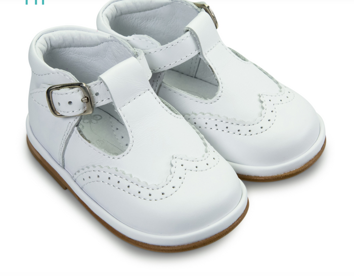 Ryan Leather T Bar White