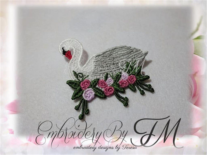Swan brooch FSL