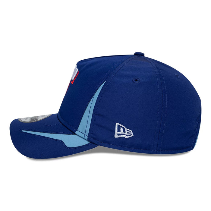 Pictured is this MLB Panel Texas Rangers 9TWENTY A-Frame cap in dark blue. 6