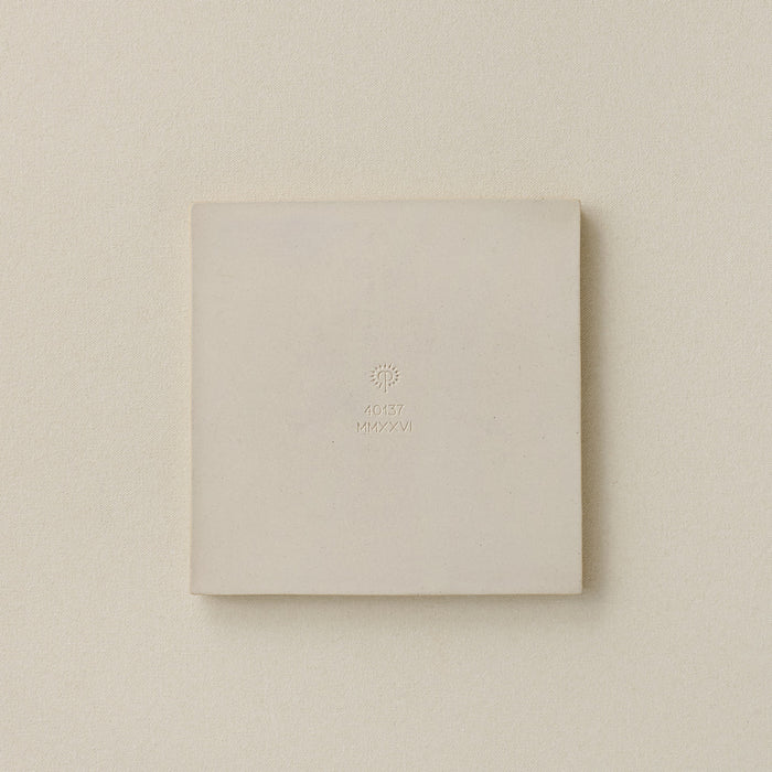 Back of Rookwood 8x8 Bramble art tile showing Rookwood markings, year of production, and mold number
