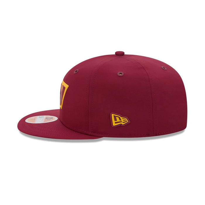 Pictured is this NFL Sideline 2026 Washington Commanders 59FIFTY Fitted cap in dark red. 5