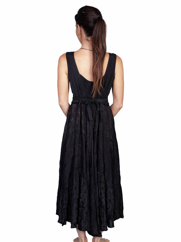 Women's Scully Lace-Up Front Dress in Black #HC118