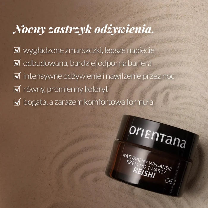 Zestaw odmładzający i anti-aging Reishi - booster, krem nocny i serum z retinolem