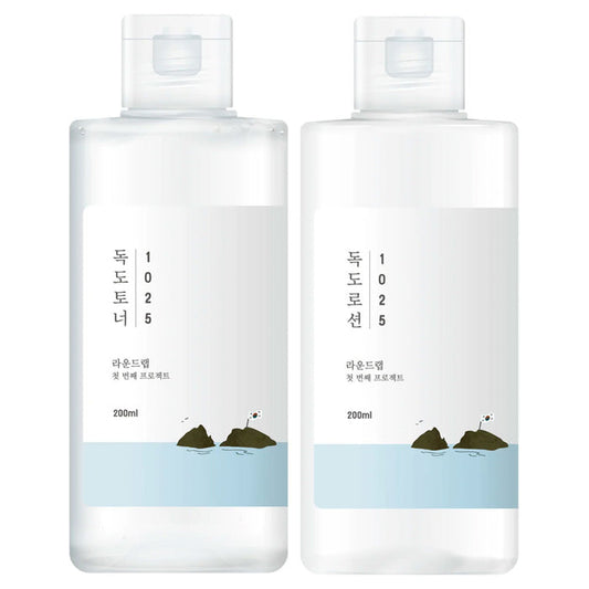 Round Lab 1025 Dokdo Toner + Lotion Special Set Nudie Glow Australia