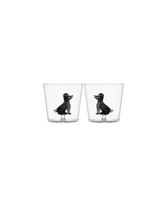 2 PIECES TUMBLER POODLE