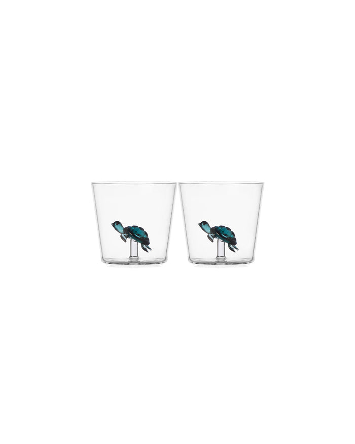 2 PIECES TUMBLER TURTLE