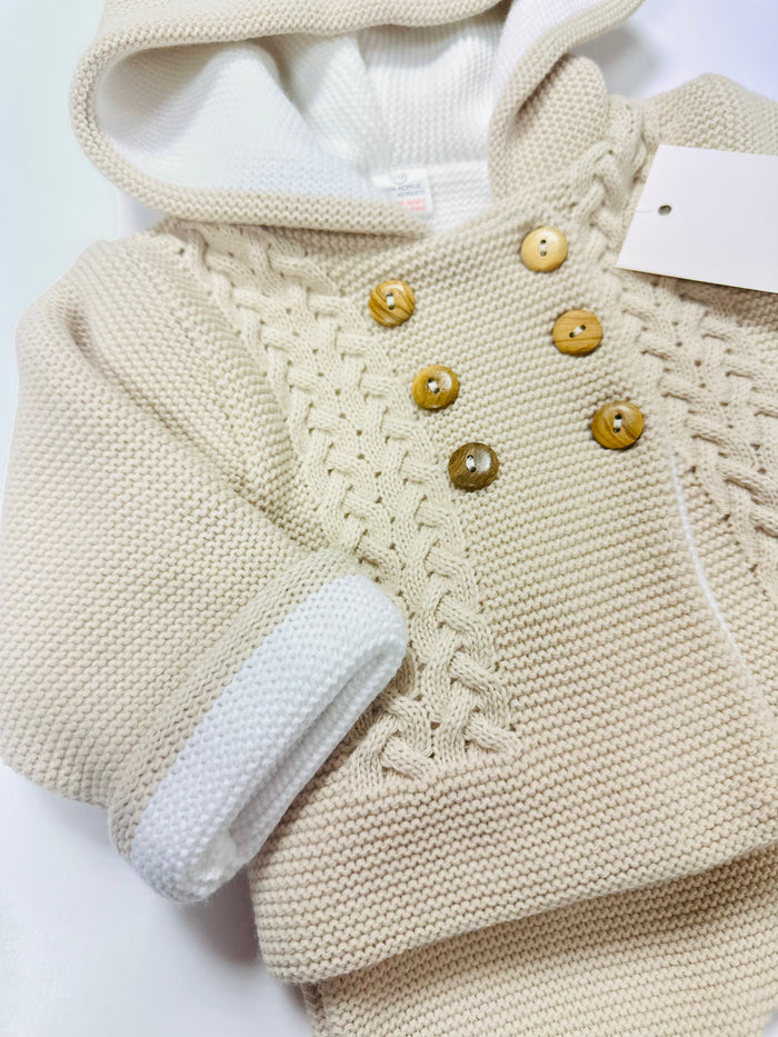 Mia Bella Camel Knit 2 Piece Pramsuit C3262