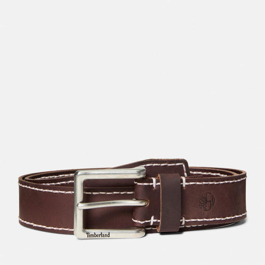 38Mm Hand-Stitched Leather Belt