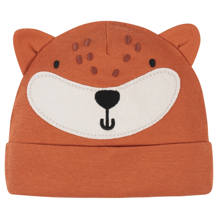5-Pack Baby Boys Fox Caps-Gerber Childrenswear