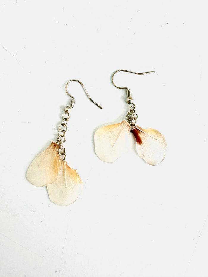 JamilaWorks - White Flower Earrings