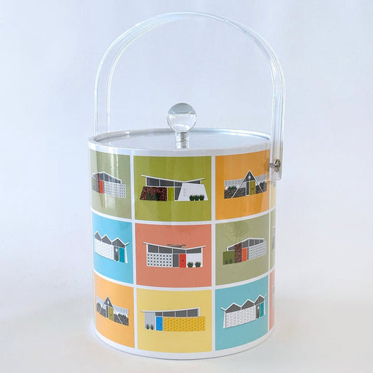 Midcentury Houses Design Ice Bucket - Destination PSP