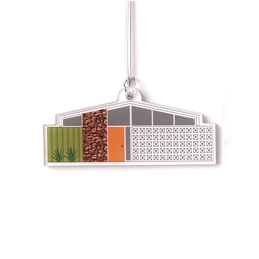 Acrylic Midcentury House Ornament - Twin Palms - Destination PSP