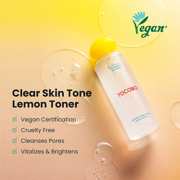 TOCOBO AHA BHA Lemon Toner Nudie Glow Australia