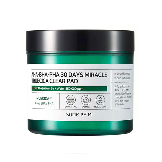 Some By Mi AHA BHA PHA 30 Days Miracle Truecica Clear Pad Nudie Glow Australia