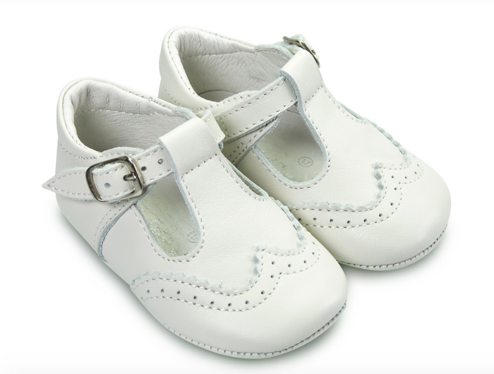 Alex Cream Leather Boys Shoes