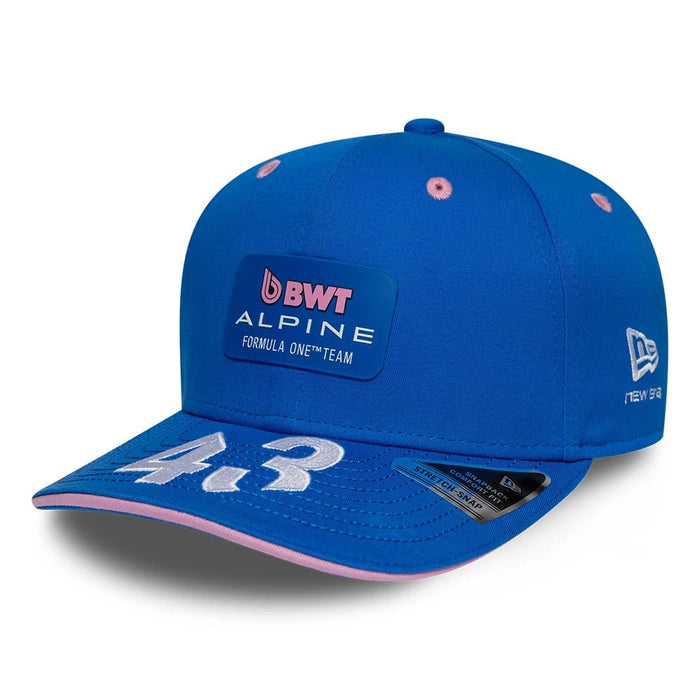 Pictured is this Franco Colapinto Alpine Racing 9SEVENTY Stretch Snap Adjustable cap in blue. 1