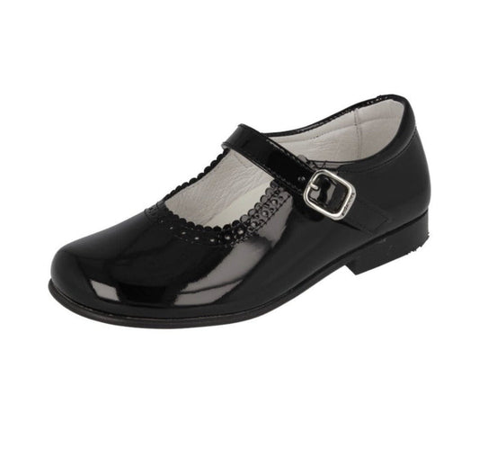 Andanines Leather Patent Shoes Black Mary Jane