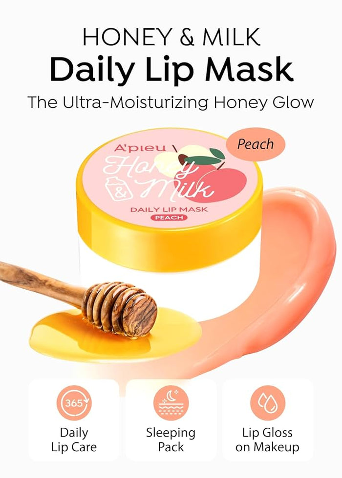 A'pieu Honey & Milk Daily Lip Mask Peach